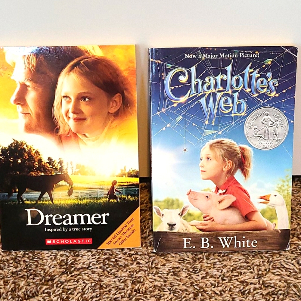 Charlottes web book and Dreamer